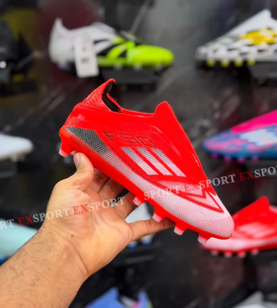 Crampon Enfant Adidas F50 Elite Sans Lacets FG – Orangé