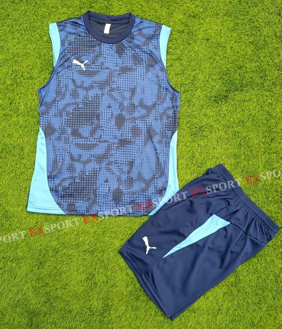 Ensemble Sans Manche Puma/Bleu