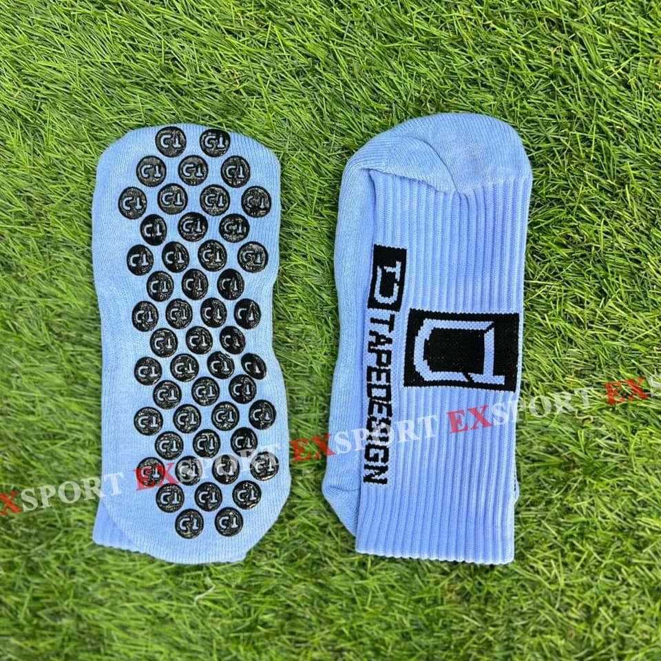 Chaussette Silicone Antidérapante Bleu Ciel