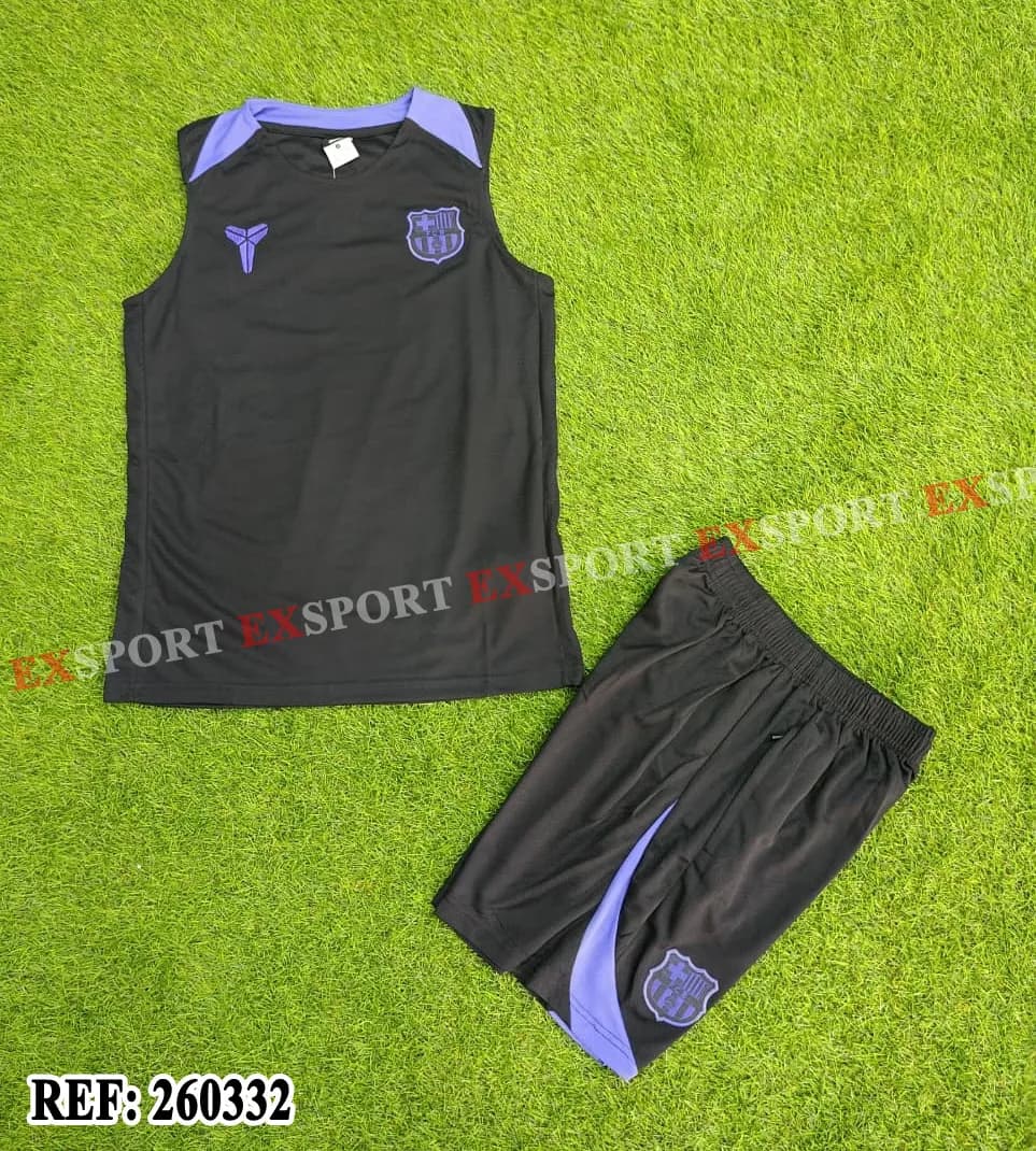 Ensemble Sans Manches FC Barcelone Noir