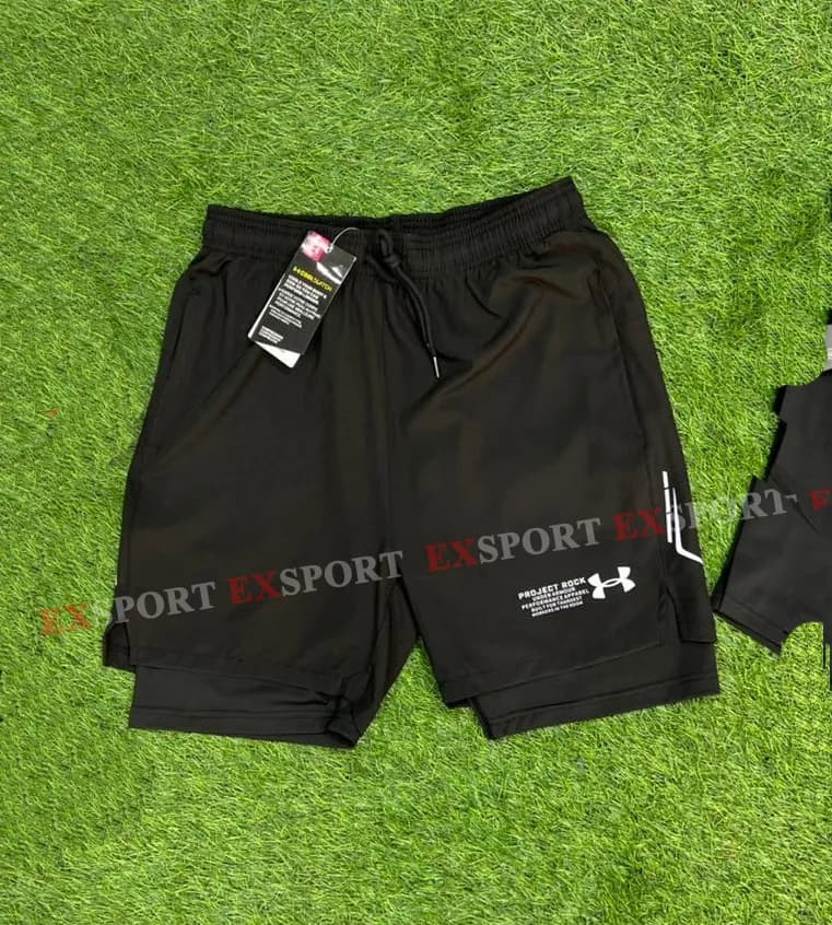 Short Cyclisme Under Armour 2*1 - Noir