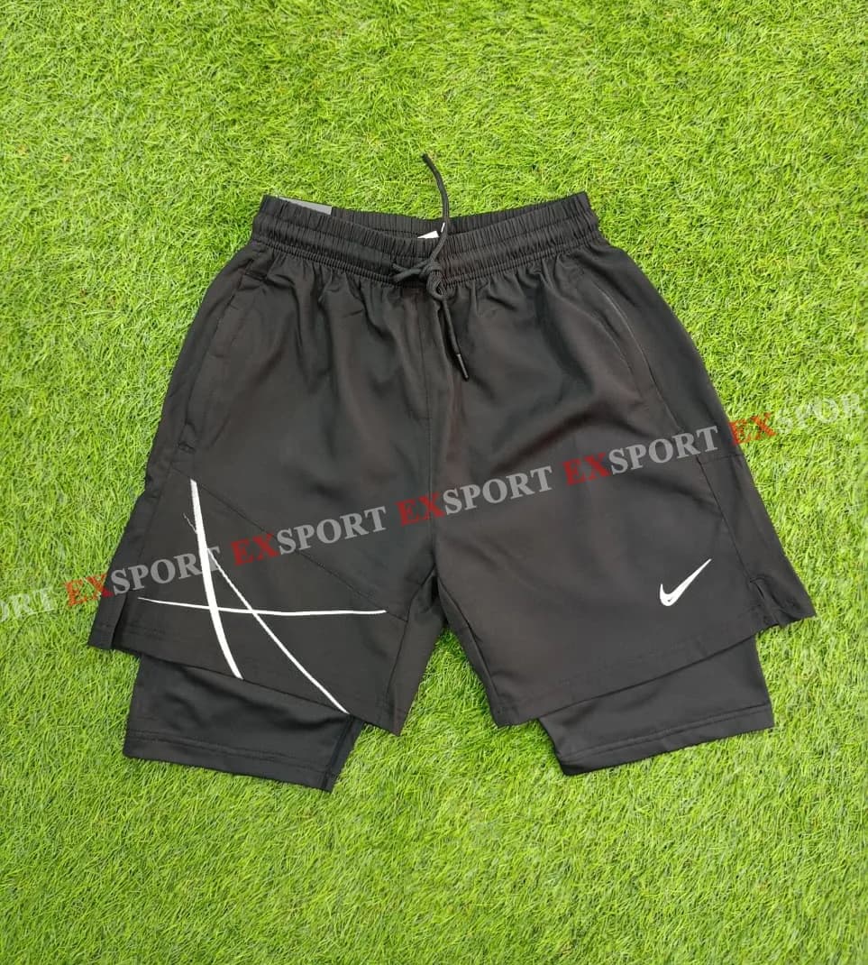 Short Cyclisme Nike 2*1 - Noir