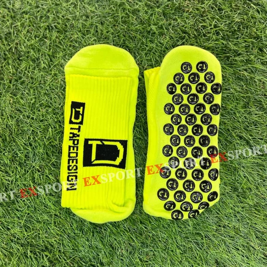 Chaussette Silicone Antidérapante Jaune Fluo