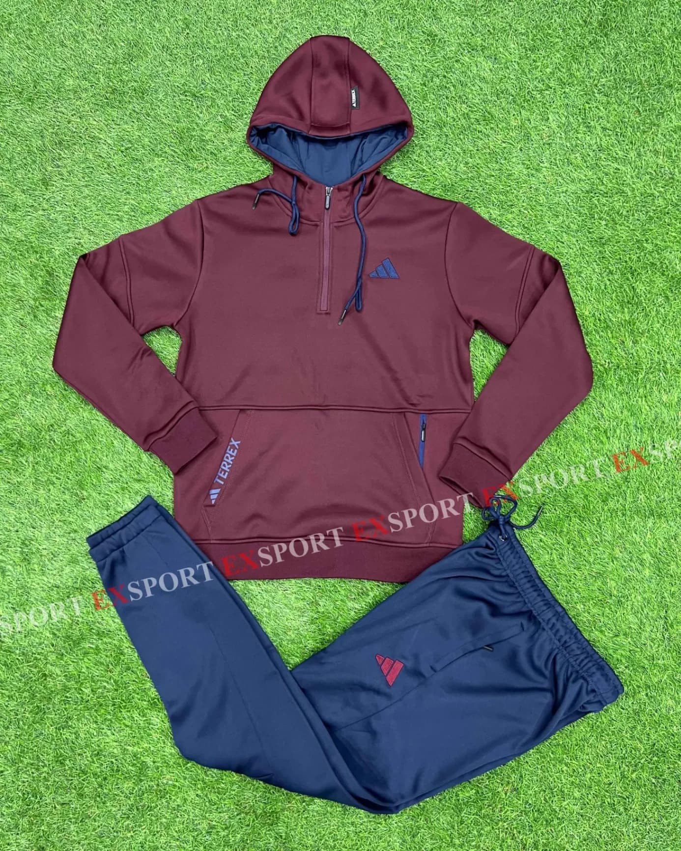 Survêtement Dababa Adidas Rouge Bordeau