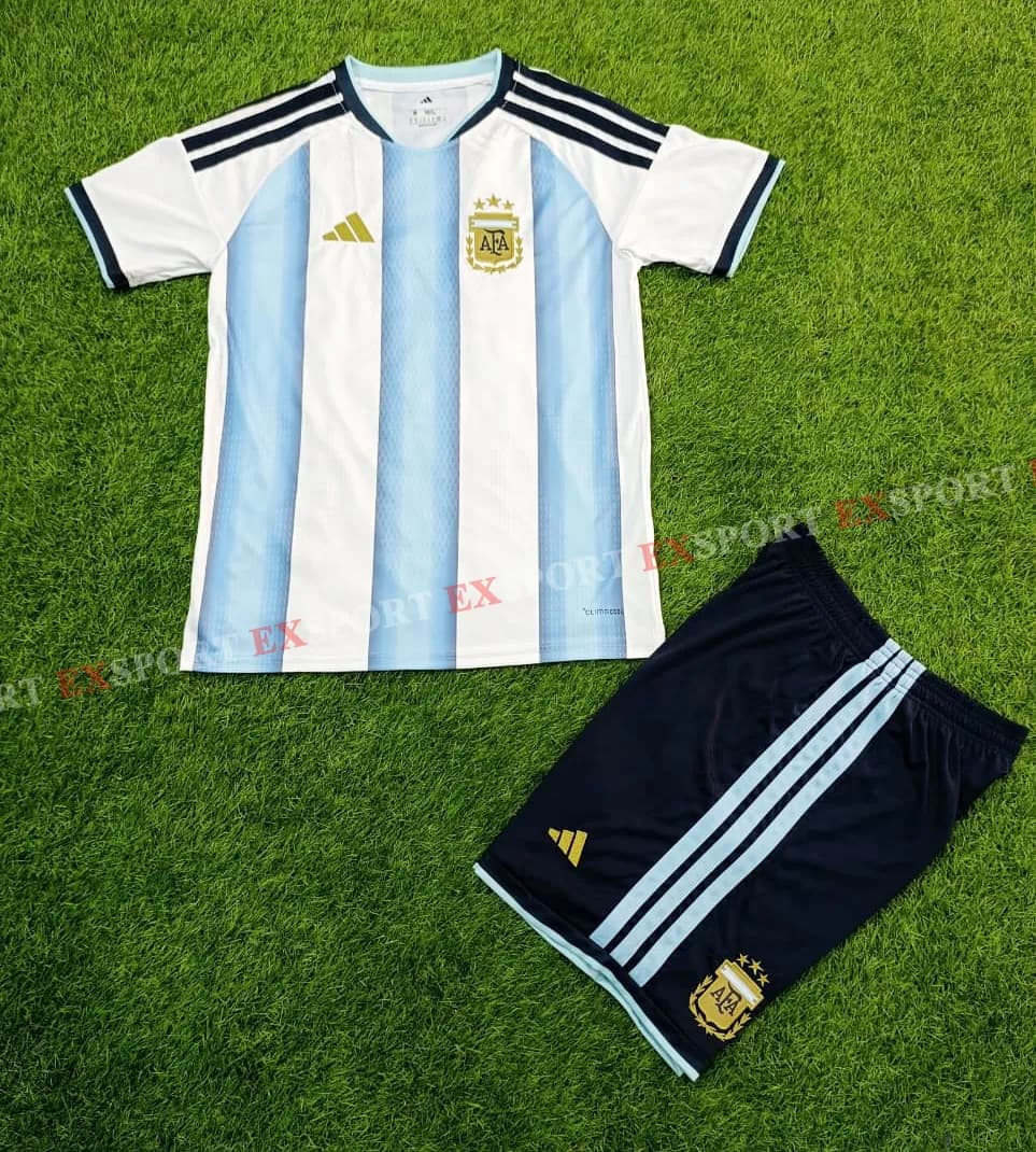 Ensemble Maillot Et Short Argentine Domicile 2026 Qualité SUPER GOOD